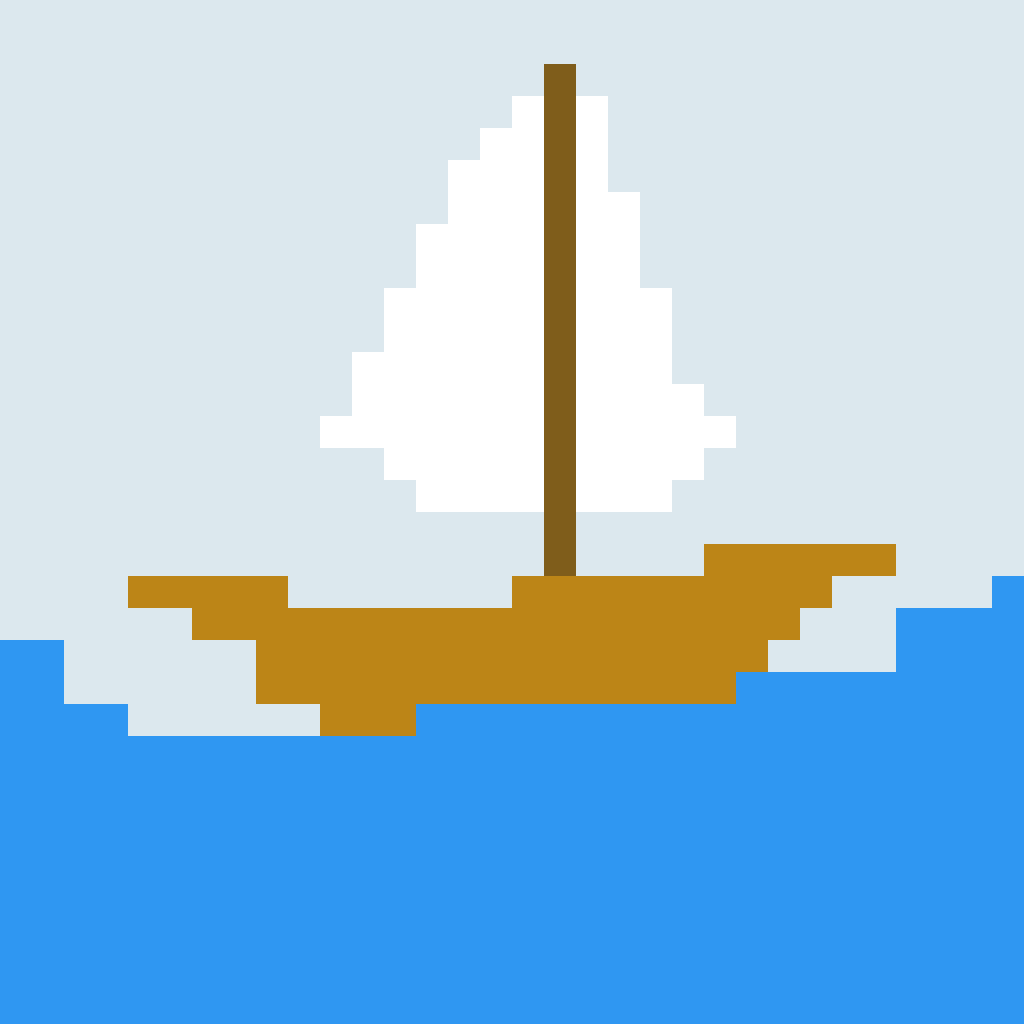 a boat at sea